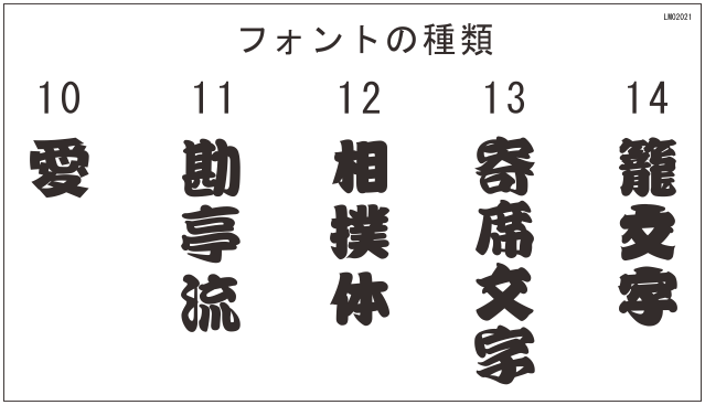 立体文字 喧嘩札 祭り木札のフォント